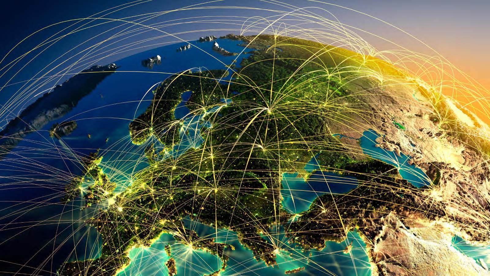 Earth showing global business travel